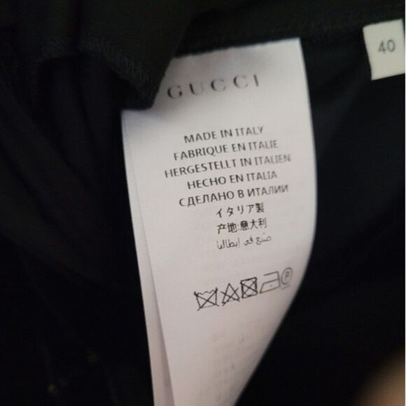 Gucci Flare Velvet High-Rise Pants Women's Small Designer Holiday Winter - Picture 9 of 10